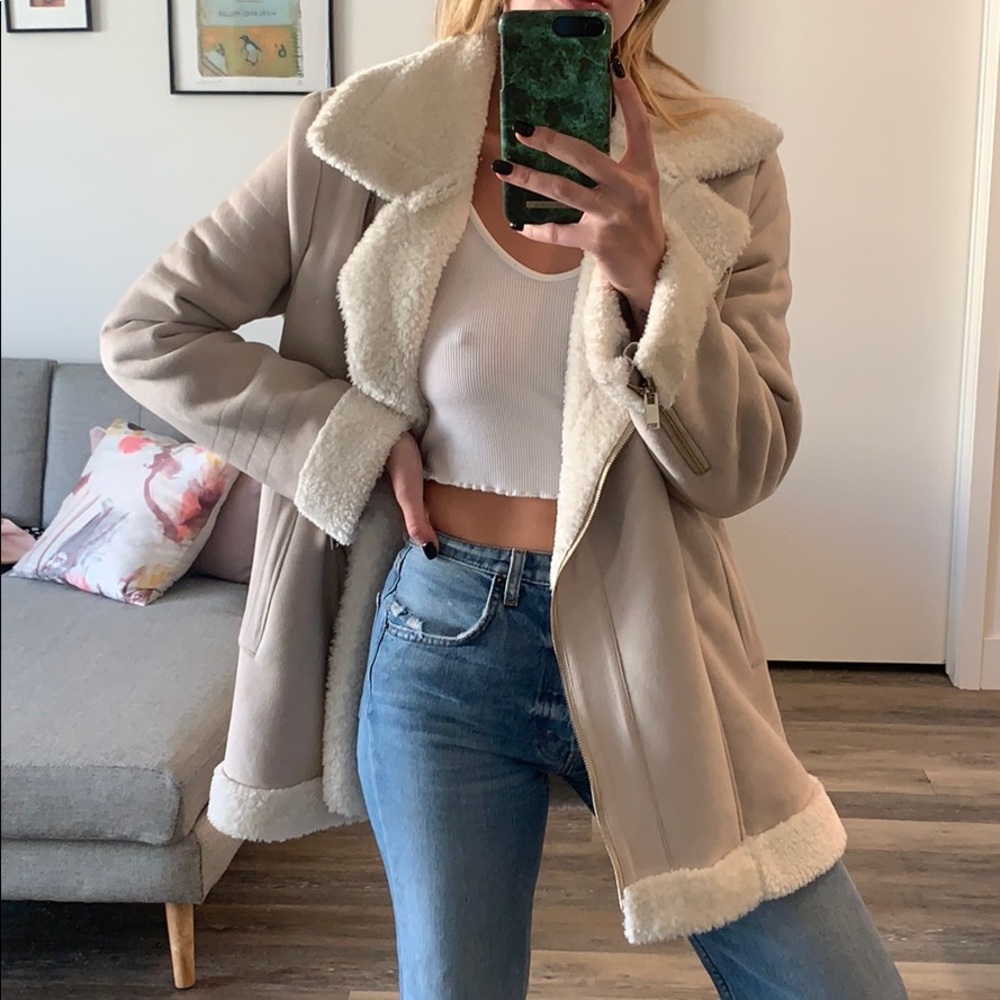 SHOW ME YOUR MUMU Faux Shearling Jacket